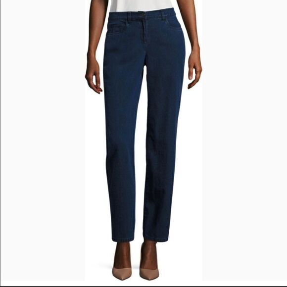 EILEEN FISHER Five Pockets Blue mid rise Jeans - Picture 8 of 8